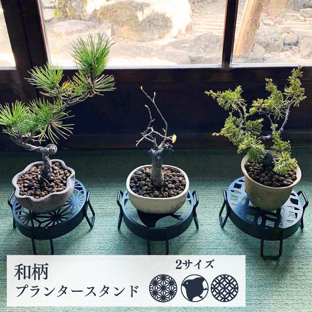趣楽】 黄楊木刳り貫き根彫り花台 盆栽花台 A411