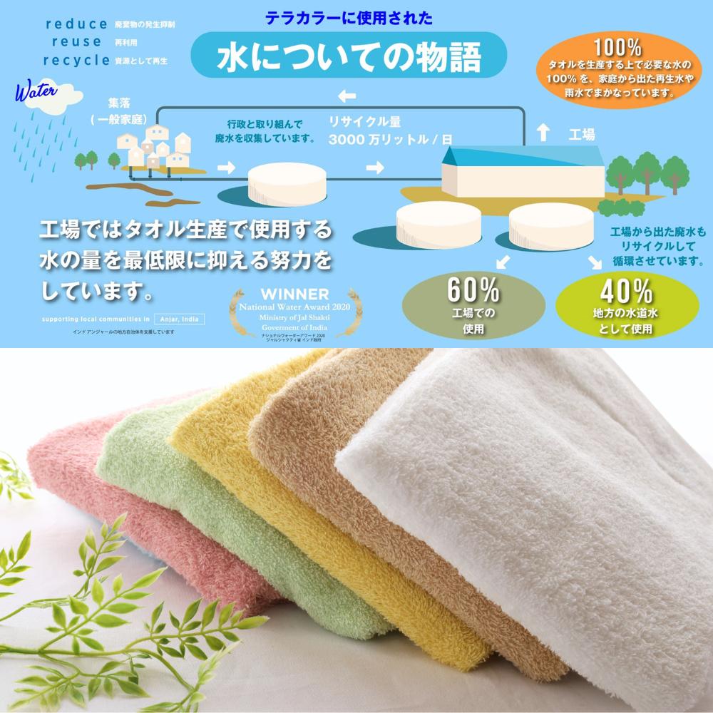 送料無料 1000円ポッキリ 地球にやさしい バスタオル 60×120cm | タオル バスタオル 薄手 シンプル 無地 デイリータオル 綿100% パイル 吸水 風呂 お風呂上り くすみカラー リサイクル エコ 環境 節水 SDGs 雨水 エコテックス