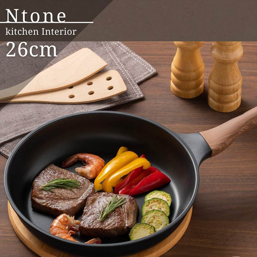 楽天市場 そのまま食卓へ Ntone 北欧風 Ih フライパン 26cm 鉄 フライパン Ih 焦げ付かない 深型 おしゃれ フライパン おすすめ Ih対応 ガス火 ガス 目玉焼き 深 一人暮らし 長持ち する 鉄 パンケーキ オムライス 大きい 大きめ マルチパン 多用途 丸福商店