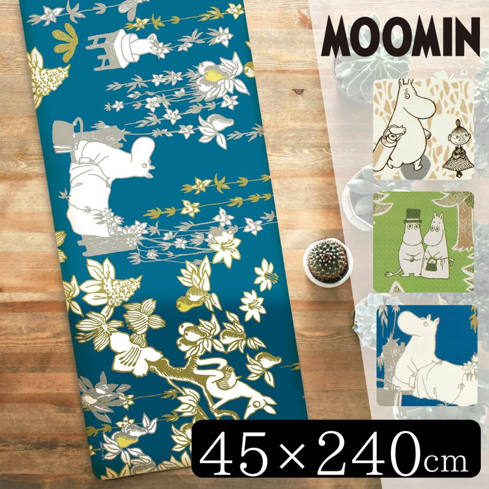 Moomin 拭けるキッチンマット 45 240cm ムーミン ミイ ニョロニョロ グッズ インテリア 玄関マット 雑貨 北欧 おしゃれ かわいい キッチンラグ マット おしゃれ キッチン クッション シンプル 滑り止め ずれない 台所 可愛い お洒落 ふける 拭くだけ 撥水 抗菌 Otce Cl