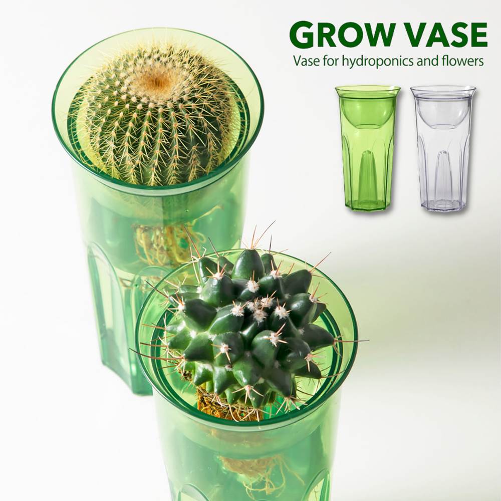根がからまない Grow Vase グロウベース 花瓶 フラワーベース 球根 切り花 栽培 鉢 容器 植える 室内 サボテン 多肉植物 春夏秋冬 観葉植物 コンパクト 卓上 水栽培 植えっぱなし 対応 植物 花 小さい サイズ コップ 形状 カップ型 透明 おしゃれ 舗