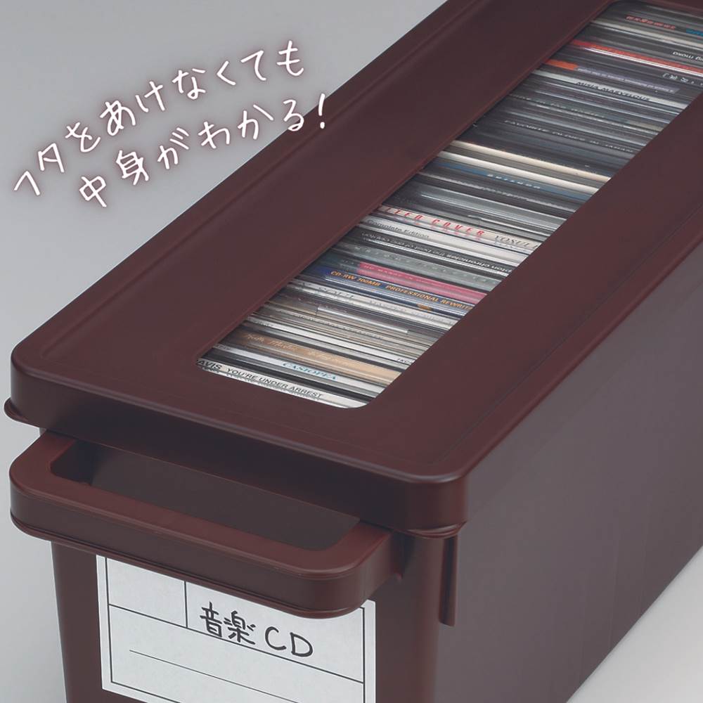 市場 Cd36枚収納 Cdボックス Cd 4個セット 収納ボックス プラスチック メディアコンテナ451 Cdケース 収納 収納ケース フタ付き 小物入れ