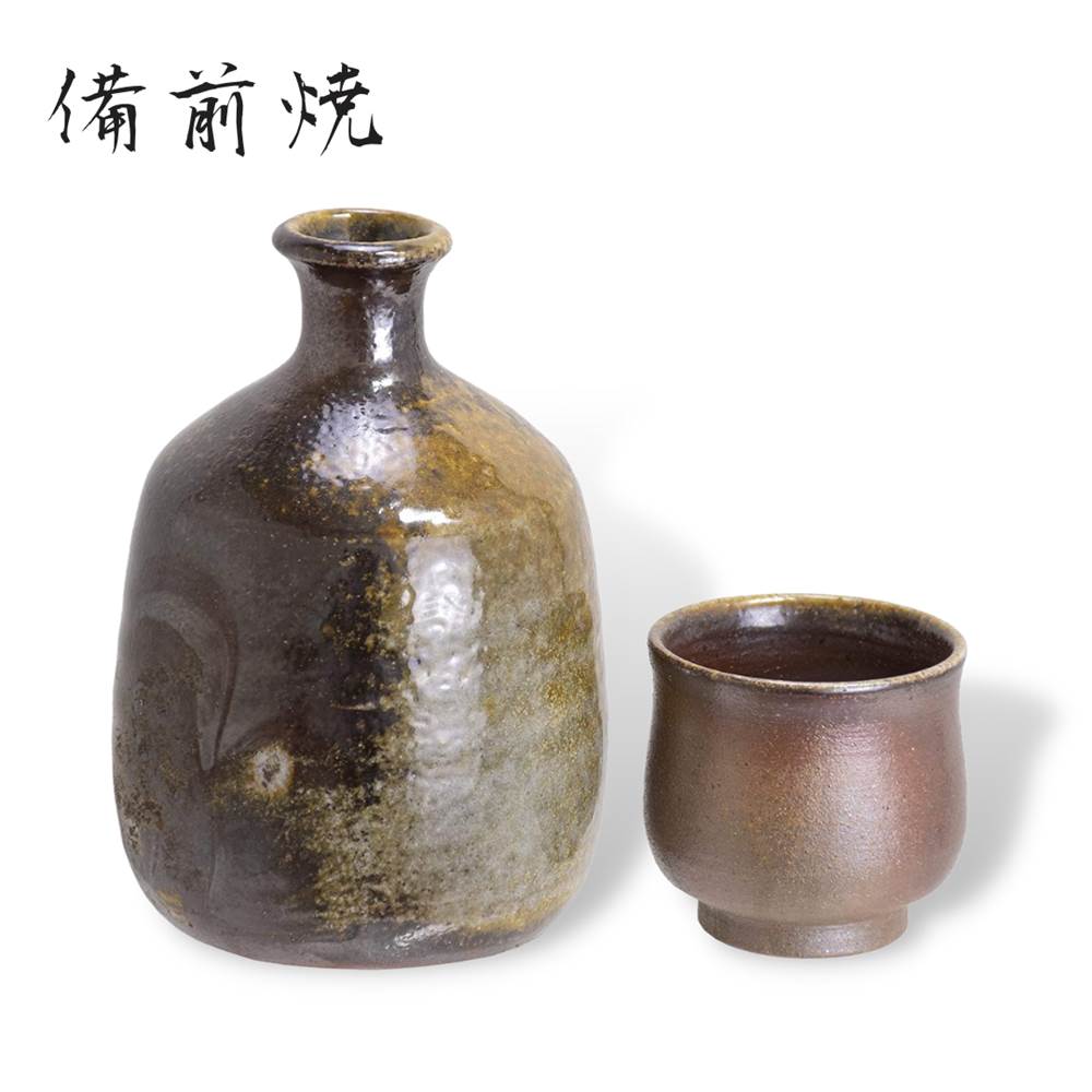 高速配送 備前焼 夢幻工房 酒器セット 桟切 徳利 おちょこ セット 日本酒 父の日 晩酌 岡山 伝統工芸品 素焼き 桟切り 晩酌セット シンプル とっくり 保温 日本六古窯 日本製 国産 お洒落 おしゃれ インテリア 雑貨 和雑貨 和風 レトロ エモい プレゼント Fucoa Cl