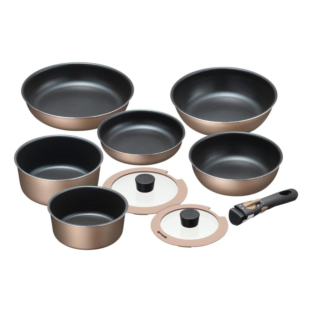 ジャンヌエコール　着脱ハンドル鍋　4点セット　JE-123R ジャンヌ・エコール 着脱ハンドル鍋4点セット | 株式会社タマハシ