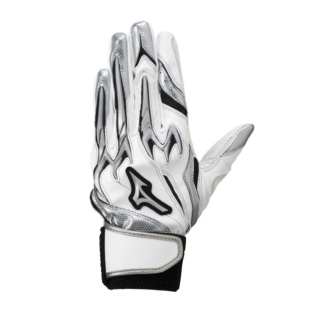 ミズノ (MIZUNO) シリコンパワーアークDI レプリカ 野球 ジュニア　両手用 ジュニア ホワイト×ブラック×シルバー 1EJEY25501