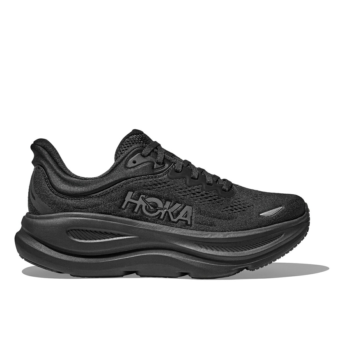 ホカオネオネ HOKA ONEONE ランニングシューズ メンズ ボンダイ 9 ワイド BONDI 9 WIDE 厚底 スニーカー ブラック 黒 1162013-BBLC|メガスポーツ店