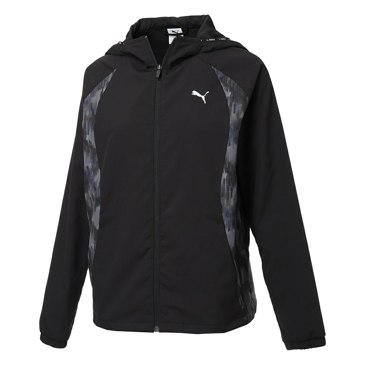 プーマ (PUMA) クロス AOP JKT レディーススポーツウェア ウインドアップジャケット レディース PUMA BLACK 52889201