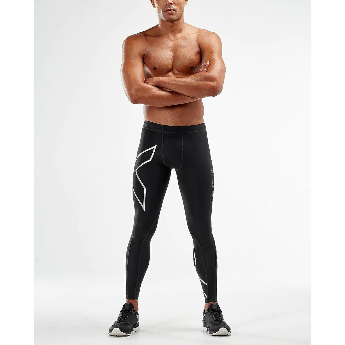 ツータイムズユー (2XU) PWXコアコンプタイツ ランニング メンズサポートギア メンズ BLK/SIL MA3849B