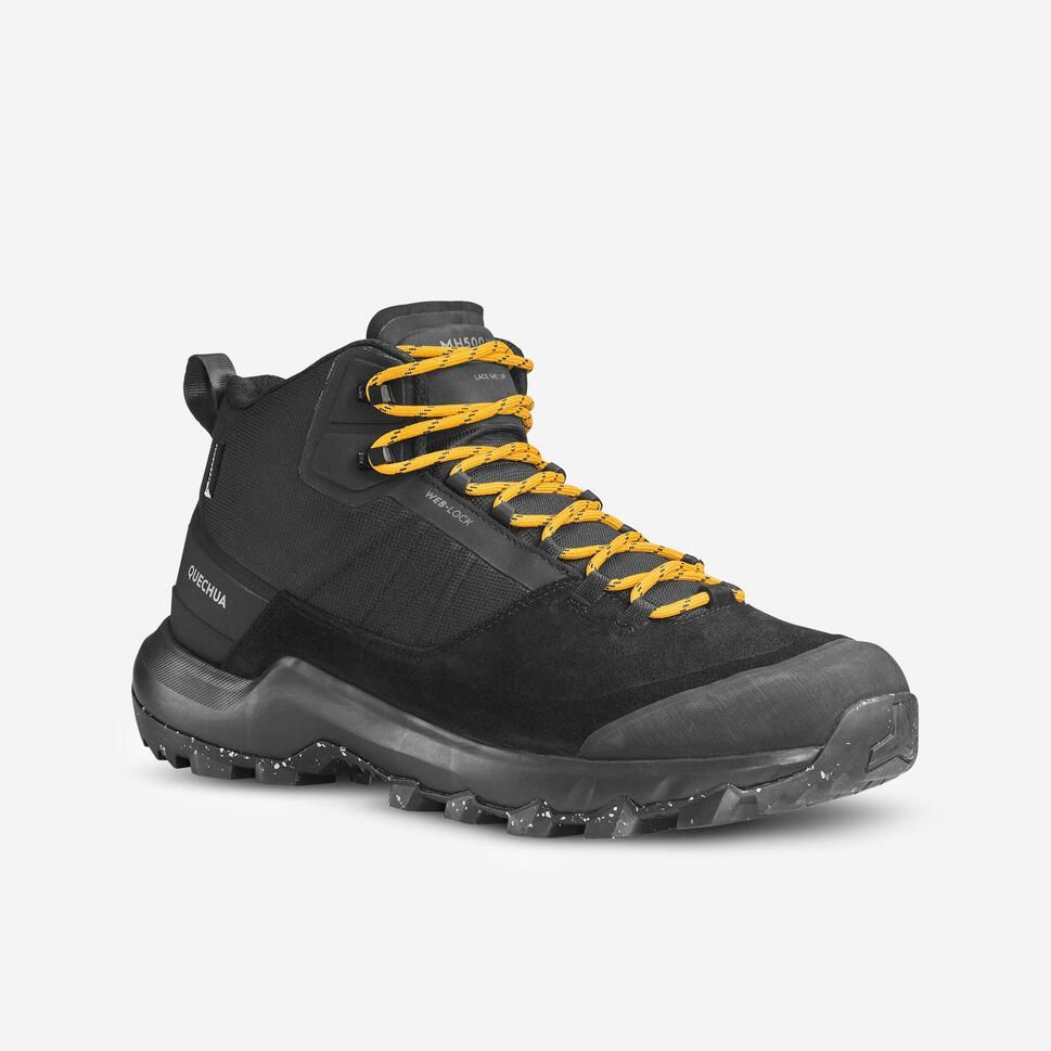ケシュア (QUECHUA) MENSハイキング防水シューズ MID トレッキングシューズ メンズ メンズ BLK 8664392