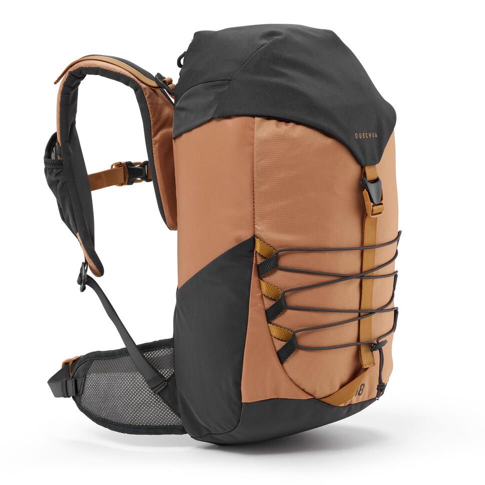 ケシュア (QUECHUA) ハイキングバックパックJR18L アウトドア ジュニア林間ザック 18L BRN 8787176