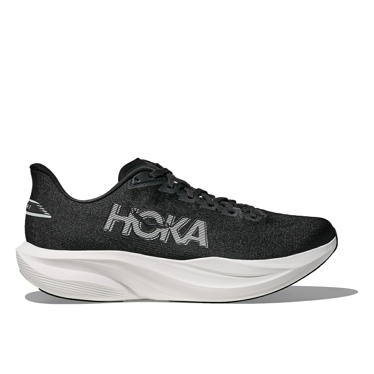 ホカ オネオネ (HOKA ONEONE) MACH 7 ランニング メンズランニングシューズ メンズ BLACK / WHITE 1171904-BWHT