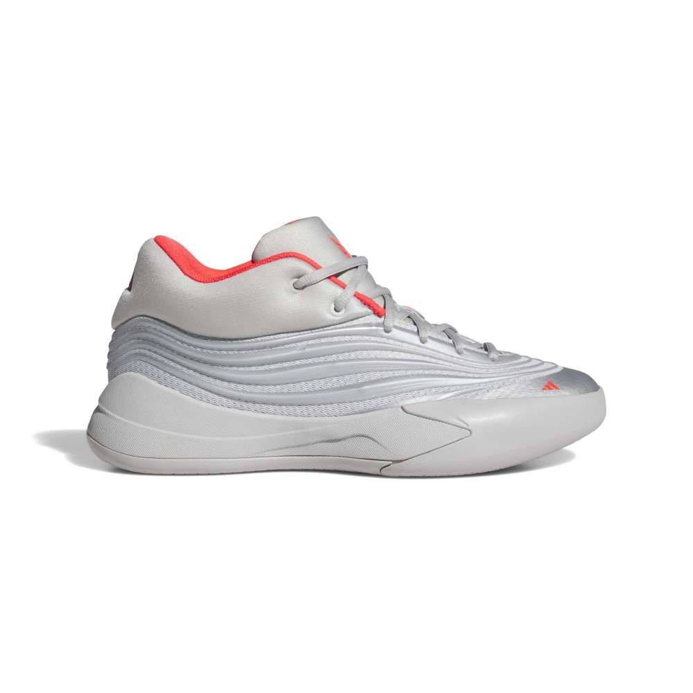 アディダス (adidas) DAME X バスケットボール シューズ シルバーメタリック/グレーツー/ルシッドレッド OMZ34 KJ4398