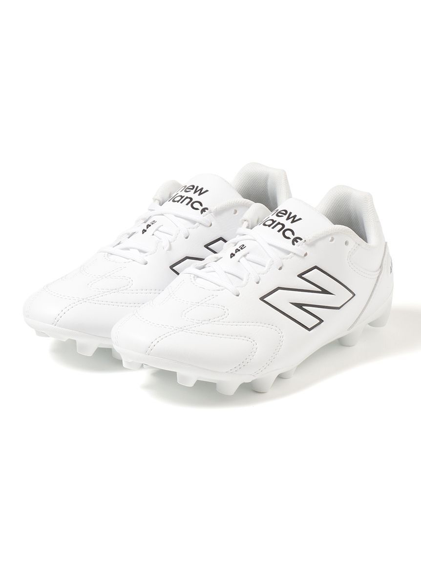 ニューバランス (New Balance) 442 Team HG/AG Jnr V3 サッカー ジュニアスパイク ジュニア WHITE Y43H9RXW