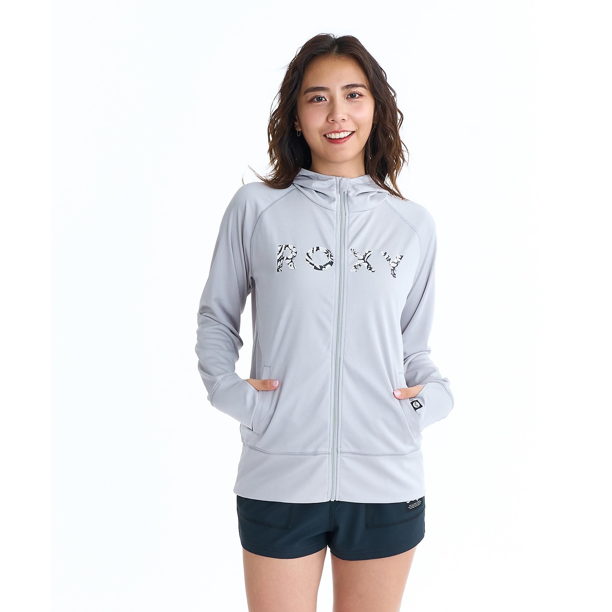 ロキシー (ROXY) HORIZON HOODIE サマー レジャー レディースラッシュガード レディース GRY RLY261033