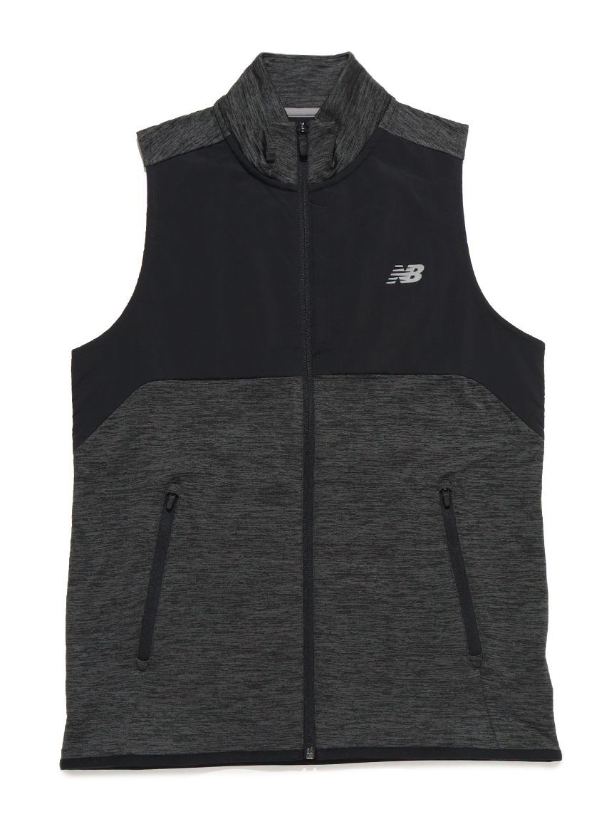 ニューバランス (New Balance) ヒートグリッド ベスト メンズスポーツウェア ジャケット メンズ BLACK MV51200BK