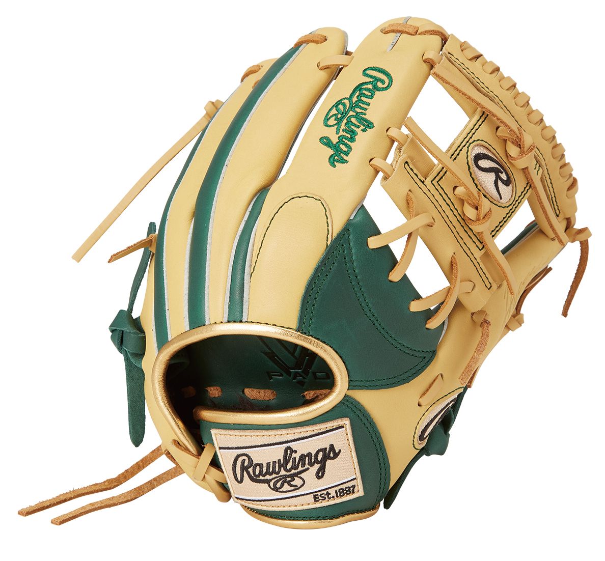 ローリングス (Rawlings) ジュニア軟式 HYPER TECH COLOR SYNC(ハイパーテックカラーシンク)N6L-ダークグリーン/キャメル 野球 少年軟式グローブ ジュニア DGRN/CAM GJ5HTCN6L-DGRN/CAM