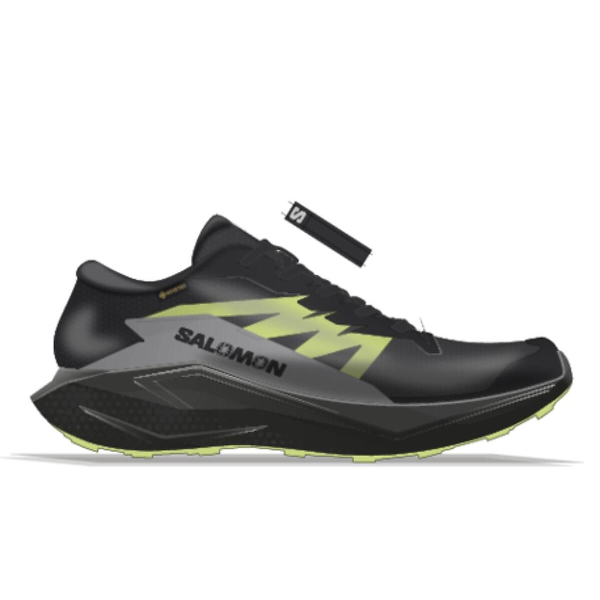 サロモン (SALOMON) ALPHAGLIDE GTX シューズ メンズアウトドアカジュアル メンズ Black/Alloy/Sharp Green L47802000｜メガスポーツ店 11,858円