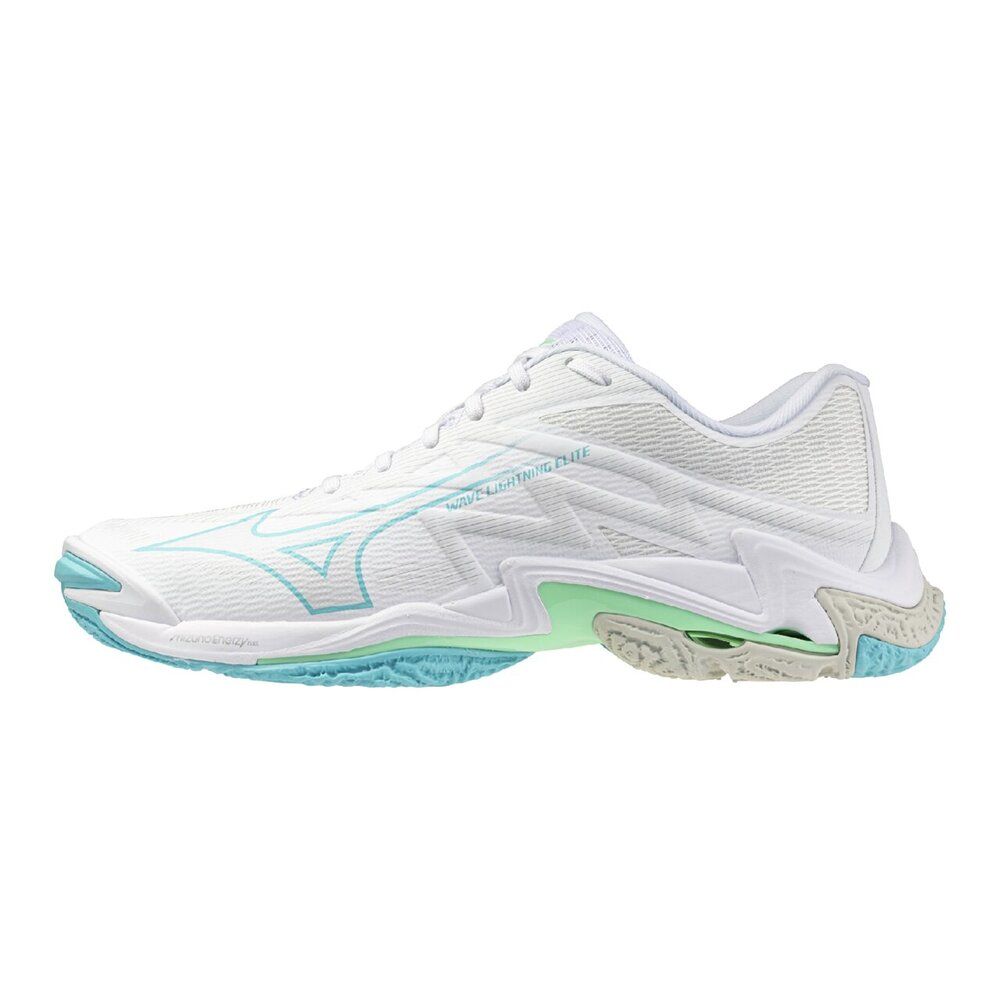 ミズノ (MIZUNO) ウエーブライトニング ELITE バレーボール シューズ ローカット ホワイト&times;ネイビー V1GA260056｜メガスポーツ店