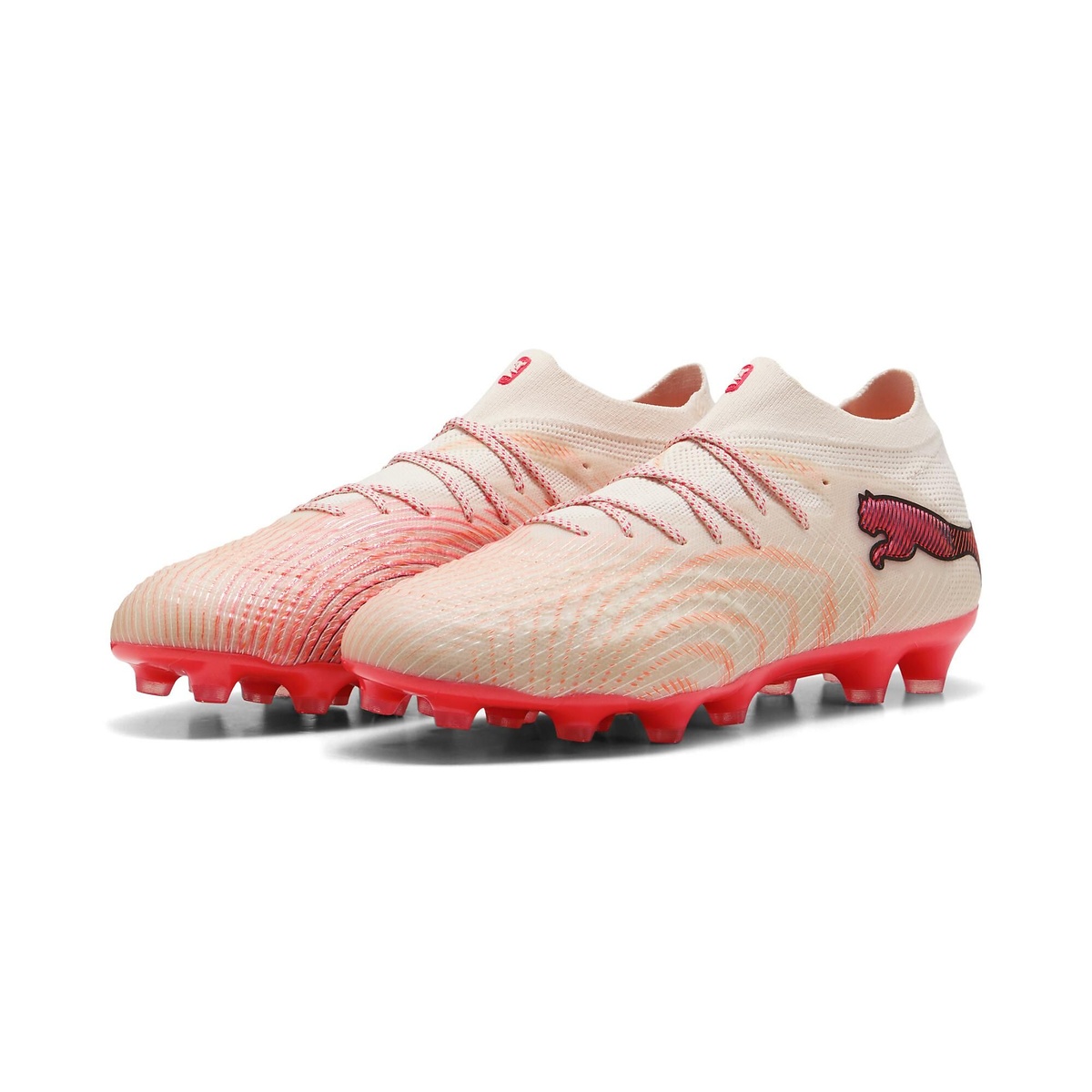 プーマ (PUMA) フューチャー 9 アルティメット HG/AG サッカー スパイク メンズ Sugared Almond-PUMA White-Ultra Red-PUMA Black 10920401｜メガスポーツ店