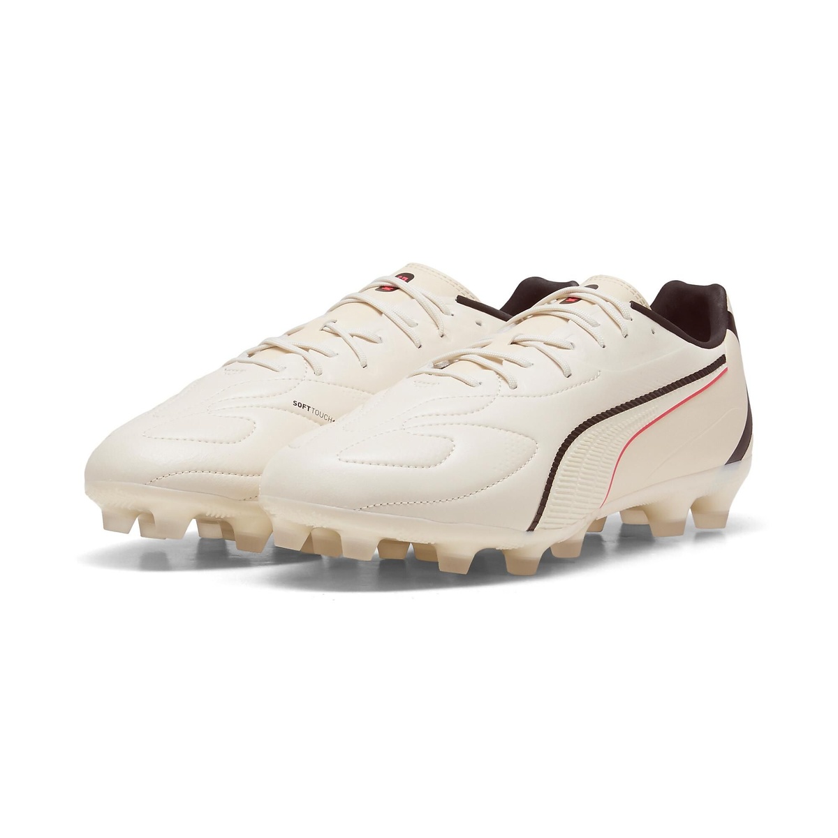 プーマ (PUMA) キング 20 マッチ WIDE HG/AG サッカー スパイク メンズ Sugared Almond-PUMA Black-Ultra Red 10935201｜メガスポーツ店
