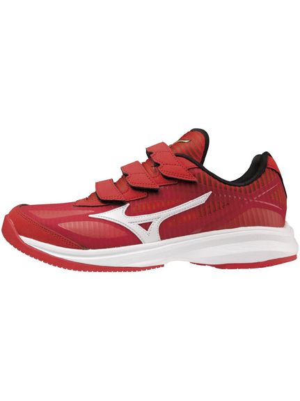 ミズノ (MIZUNO) ウエーブ ライトレボラン エリート 野球 トレーニングシューズ レッド&times;ホワイト 11GT221062｜メガスポーツ店