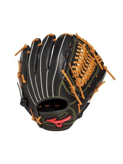 ミズノ (MIZUNO) ジュニア軟式用ウィルドライブレッド(WILL DRIVE RED) 限定カラーオールラウンド用:サイズL 野球 少年軟式グローブ ジュニア L ブラック×コルク 1AJGY33230 0949