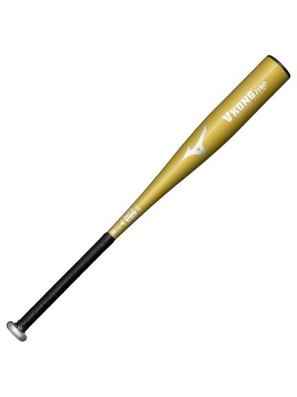 ミズノ (MIZUNO) 小学生軟式用金属製 VコングZERO(74cm/平均460g) 野球 少年軟式メタルバッド ジュニア 74cm ゴールド 1CJMY18974 50