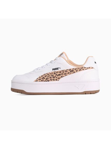 プーマ (PUMA) コート ラリー スカイ レオ シューズ カジュアル レディース PUMA WHITE-LIGHT SAND 40249201
