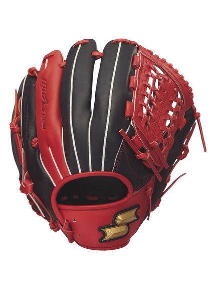 エスエスケイ (SSK) 軟式ウインドリームシリーズ カラー オールラウンド用 野球 軟式グローブ一般 「.」 ブラック×Bオレンジ WCG15025-9032