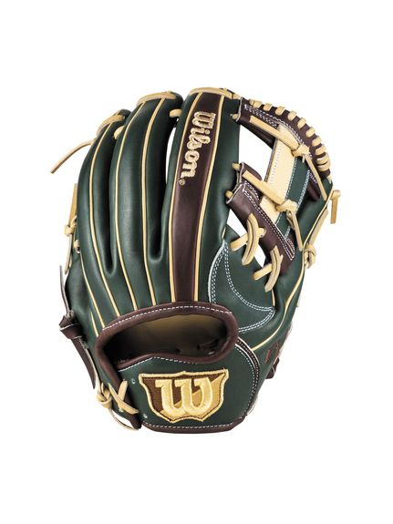 ウィルソン (WILSON) 一般用 The Wannabe Hero DUAL 内野手用 1723型 (RB The Wannabe Hero DUAL INFIELD 1723) 野球 軟式グローブ一般 11.75 Fグリーン×Dブラウン×ブロンド WBW103063