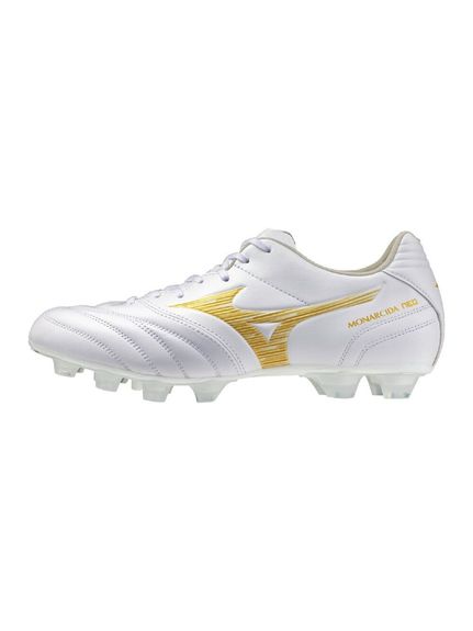 ミズノ (MIZUNO) モナルシーダネオ3 SW サッカー スパイク メンズ ホワイト×ゴールド P1GA262450
