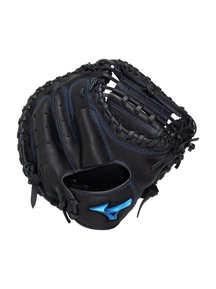 ミズノ (MIZUNO) ジュニア軟式用WILL DRIVE BLUE捕手用/M-R型 野球 少年軟式キャッチャーミット ジュニア ー ブラック 1AJCY34700 09