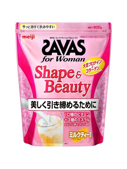 ザバス (SAVAS) ザバス フォーウーマン シェイプ&ビューティミルクティー風味900g ビューティー フィットネス ダイエット レディース F 2633056