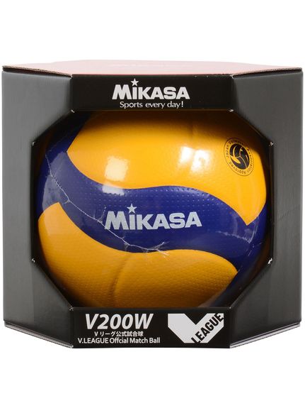 ミカサ (MIKASA) バレー5号 国際公認球 黄/青 バレーボール 5号ボール 5 V200W