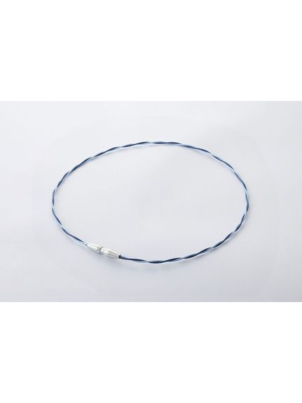 ファイテン (phiten) RAKUWAネックレス EXTREME ワイヤートルネード 健康アクセ 43ｃｍ ライトブルー/ネイビー 0223TG90365