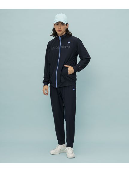 ルコックスポルティフ (le coq sportif) 接触涼感 スタンドジャージジャケット メンズスポーツウェア ウォームアップジャケット メンズ BL QMMXJF02 BL