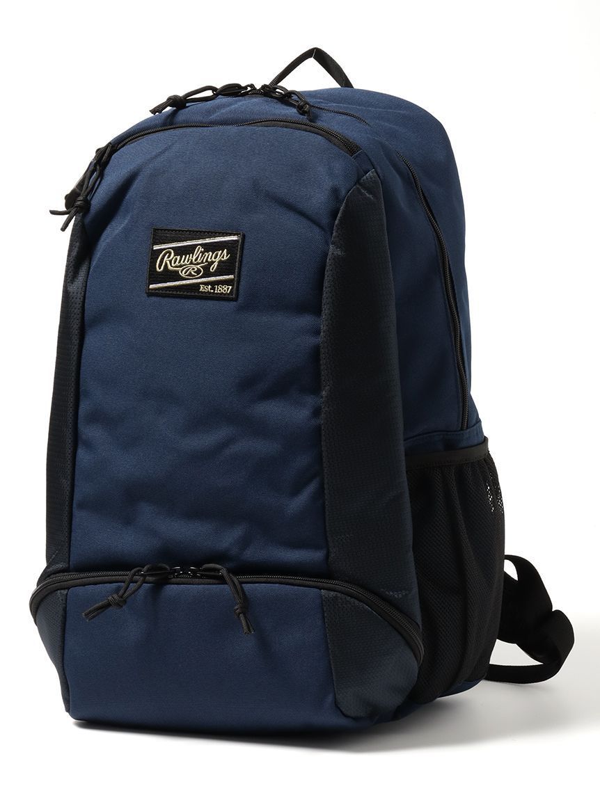 ローリングス (Rawlings) スプリットバックパック - ネイビー/ネイビー/ブラック 野球 バッグ 32x48x25CM N/N/B EBP15S02-N/N/B