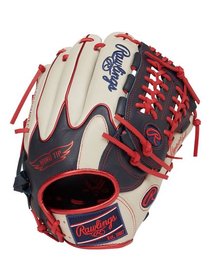 ローリングス (Rawlings) 軟式 HYPER TECH COLOR SYNC(ハイパーテックカラーシンク)N55W - ネイビー/Sグレー 野球 軟式グローブ一般 N/SGRY GR5HTCN55W-N/SGRY