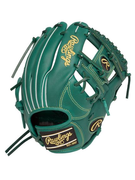 ローリングス (Rawlings) ジュニア軟式 HYPER TECH R9 SERIES(ハイパーテックアールナインシリーズ)N6L-ダークグリーン 野球 少年軟式グローブ ジュニア DGRN GJ5R9N6L-DGRN