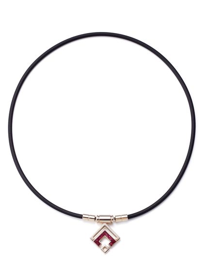 コラントッテ (Colantotte) TAOネックレス スリム ARANMINI 健康アクセ L CPGD×Rレッドラメ ABARO02L