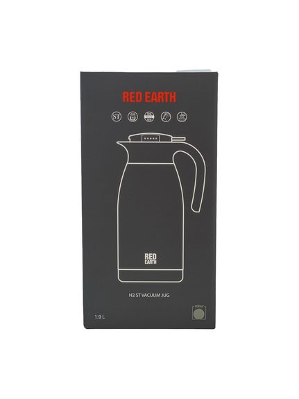 レッドアース (RED EARTH) H2 ST VACUUM JUG 1.9L キャンプ用品 ジャグ タンク 1.9L ブラック H2-190 BK