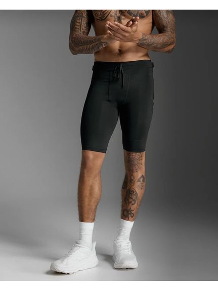 ツータイムズユー (2XU) エアロメッシュコンプレッションショート ランニング メンズサポートギア メンズ BLK/SRF MA7374B