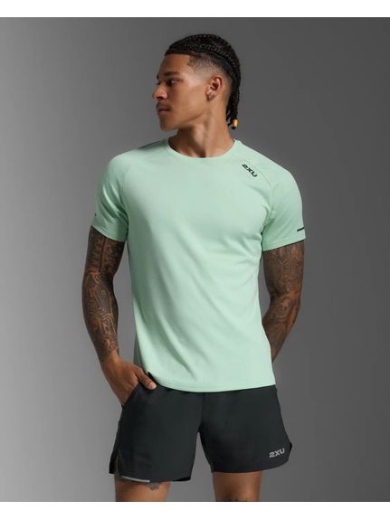 ツータイムズユー (2XU) エアロ　TEE ランニング メンズ半袖Tシャツ メンズ DGM/BRF MR6557A