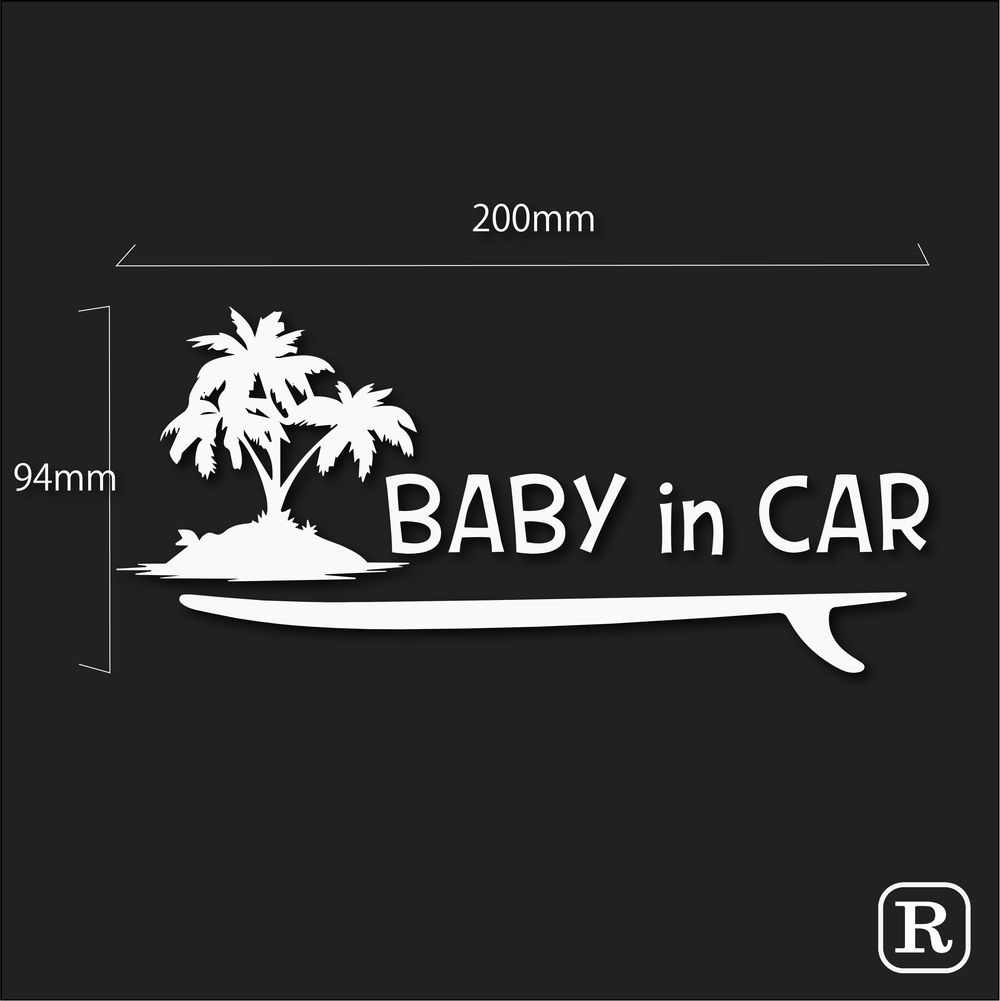 楽天市場 ベビーインカー ステッカー おしゃれ Baby In Car ステッカー ベビーインカー 赤ちゃんが乗っています 車 かわいい 赤ちゃんが乗ってます ハワイアン おしゃれ R Bi073 ステッカーのrstore