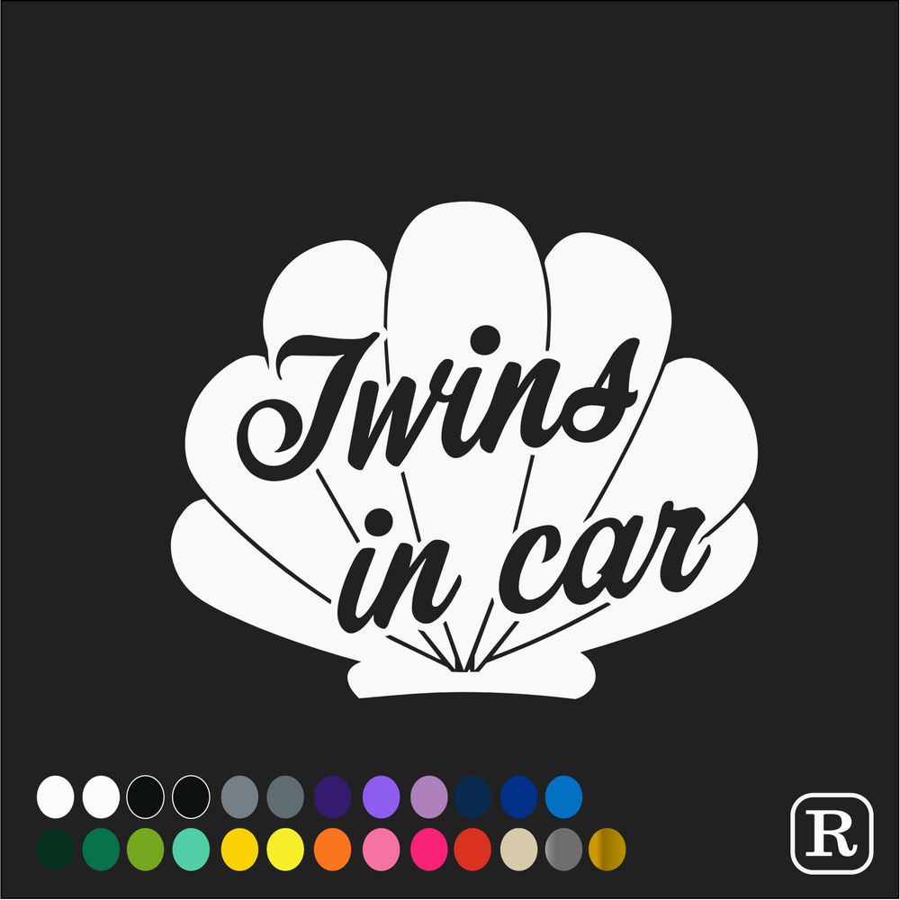 【楽天市場】ツインズインカー ステッカー おしゃれ かわいい ベビーインカー ステッカー 貝殻 シェル 海 波 サーフ カッティング ベビー