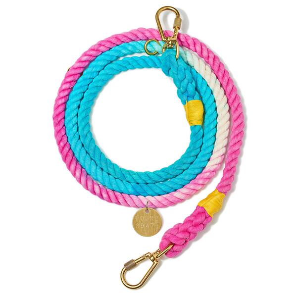 【FOUND MY ANIMAL ファウンドマイアニマル】THE CALIFORNIA COTTON ROPE DOG LEASH, ADJUSTABLE アジャスタブルリード /黄金州 ■貨物輸送無料■