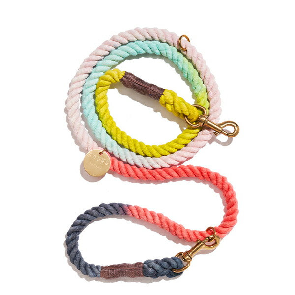 【FOUND MY ANIMAL ファウンドマイアニマル】THE CLAUDE COTTON ROPE DOG LEASH | ITALIAN SOLID BRONZE BOLT SNAPS, ADJUSTABLE アジャスタブルリード/クロード ■貨物輸送無料■