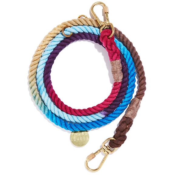 【FOUND MY ANIMAL ファウンドマイアニマル】MOOD RING OMBRE COTTON ROPE DOG LEASH, ADJUSTABLE アジャスタブルリード /佇まい輪っか ■貨物輸送無料■