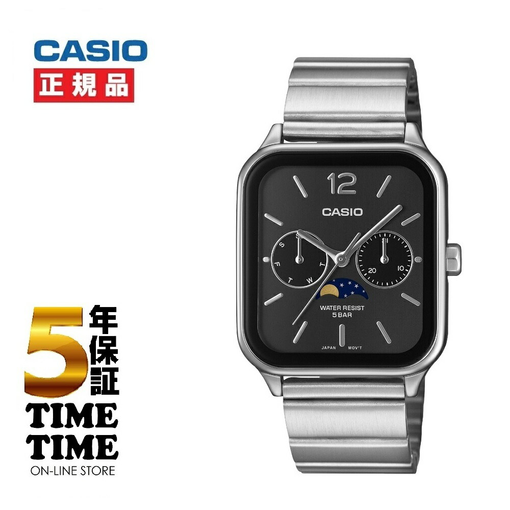 CASIO Collection カシオクラシック 角型 ムーンフェイズ MTP-M305D-1AJF 【安心の5年保証】