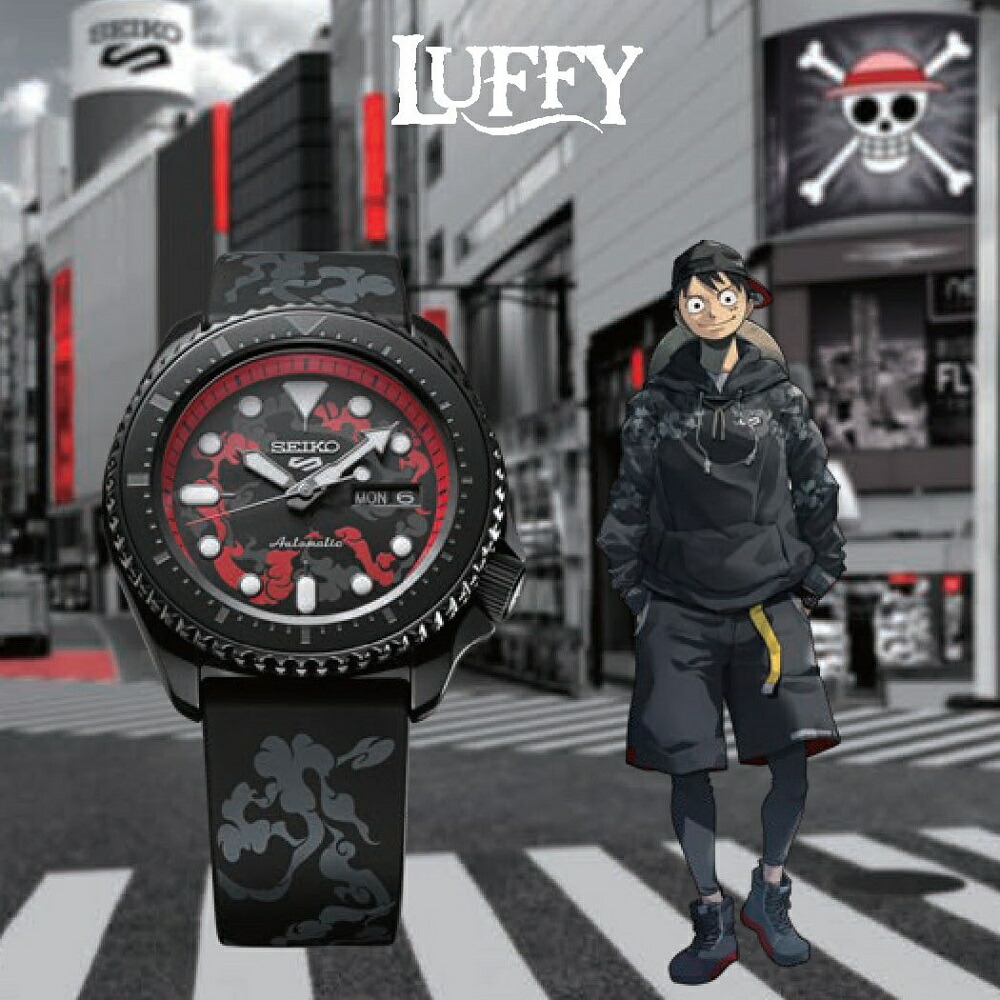 楽天市場 2 000円offクーポン有 ポイント最大43倍 要エントリー12 11まで 12 10発売 Seiko 5 Sports セイコー5 スポーツ Street Style One Piece コラボレーション限定モデル ルフィ Sbsa151 国内数量限定500本 安心の3年保証 ワンピース 時計専門店タイムタイム
